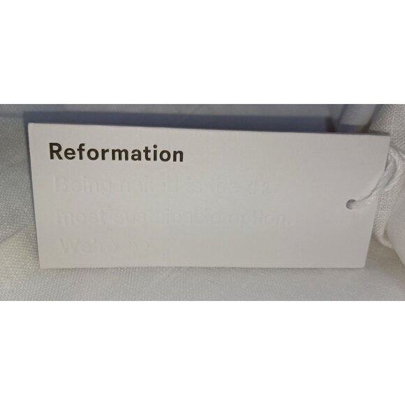 Reformation Cassette Linen Maxi Dress White 10 Bridal Shower Destination Wedding - Picture 8 of 16